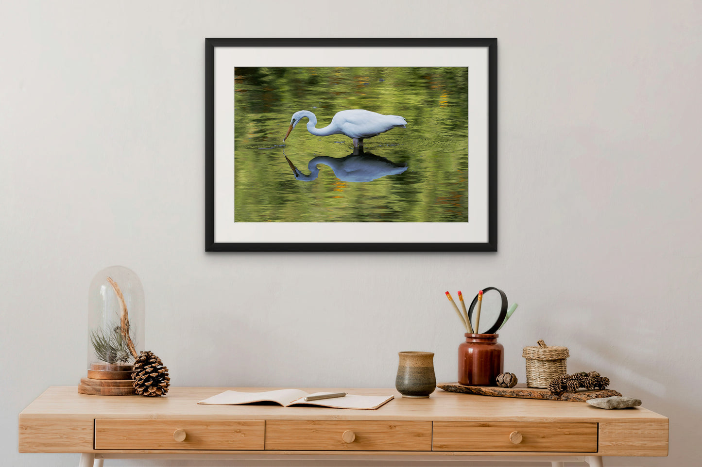 EGRET IN REFLECTION