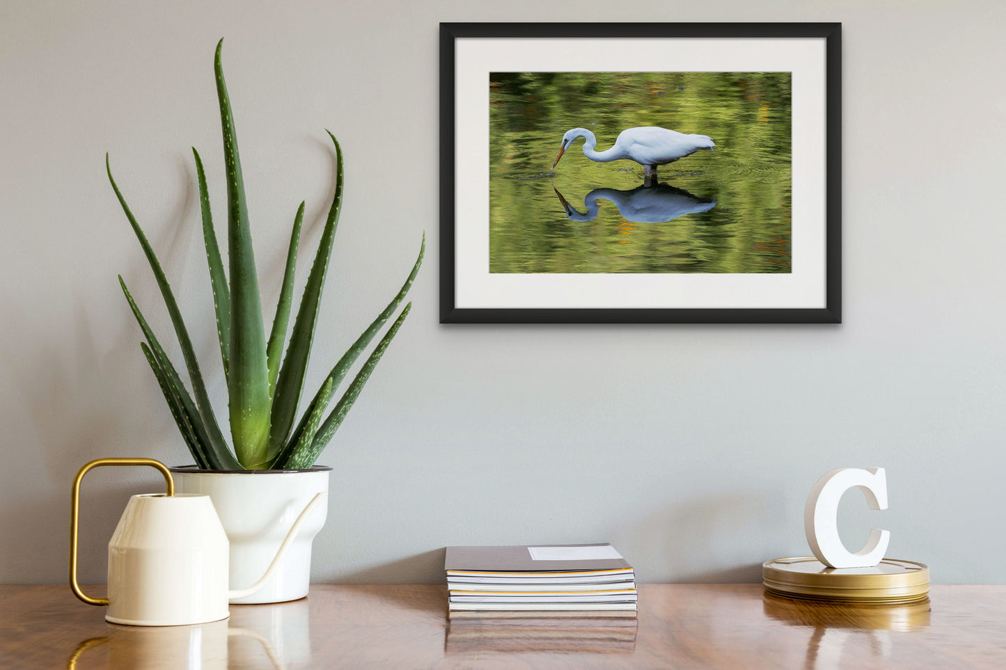 EGRET IN REFLECTION