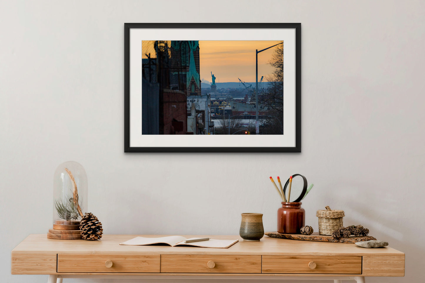 LADY LIBERTY LOOKS OVER SUNSET PARK